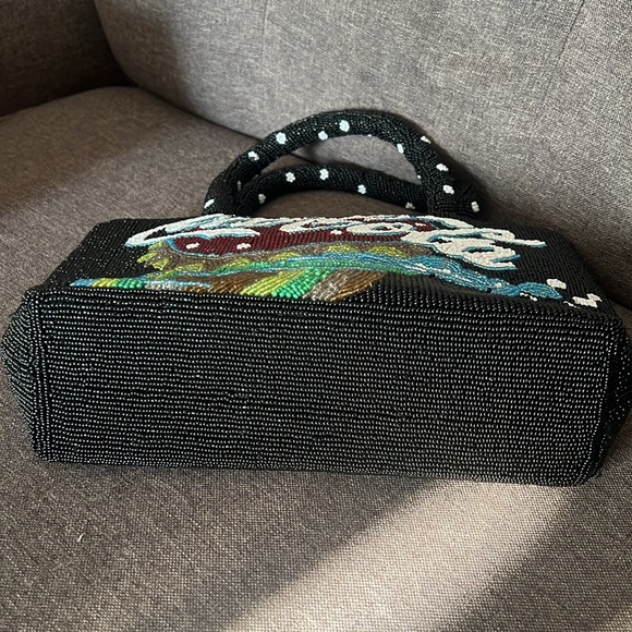 RARE Vintage SEED BEADED COCA COLA Top Handle Bag - Picture 8 of 15